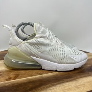 Nike Youth Size 7/Women’s Size 8.5 Air Max 270 White Running Shoes 943345-103